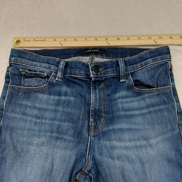 J BRAND WOMEN'S JASPER BLUE MID RISE SKINNY DENIM JEANS SIZE 29 *SEE NOTES * - Picture 4 of 10